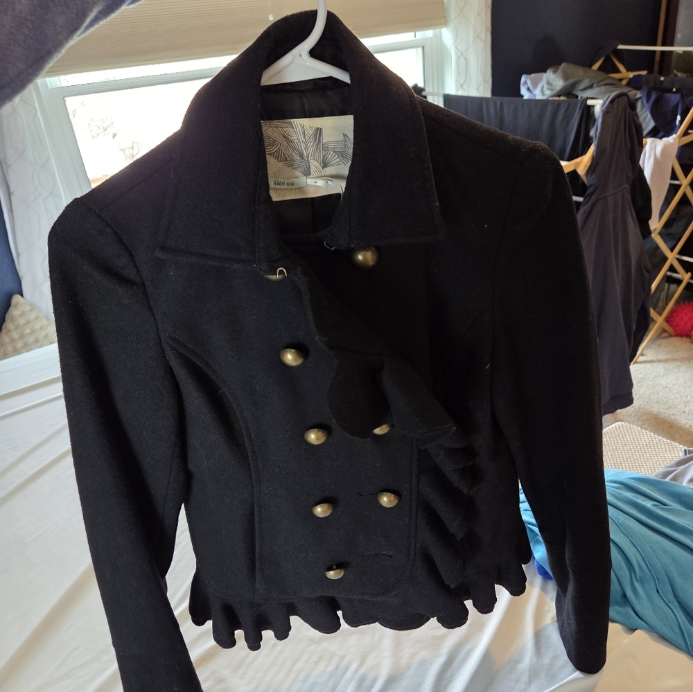 Women's Kimchi Blue Black Double-Breasted Jacket